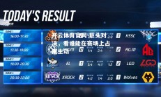 开云体育官网-巨头对决，看谁能在赛场上占据主动